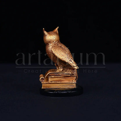 Antique Owl of Wisdom Car Dashboard theartarium