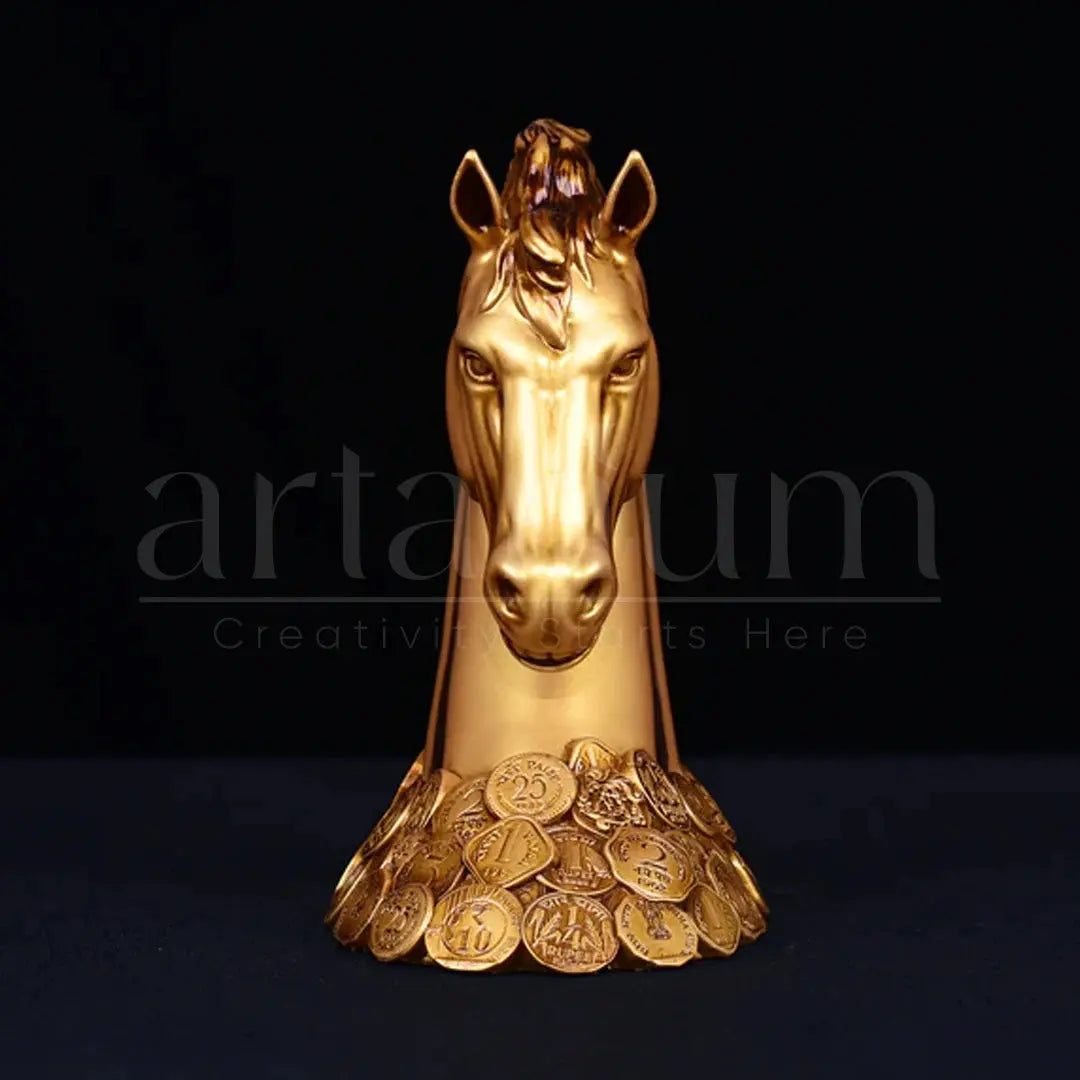 New Coin Horse Head Car Dashboard theartarium
