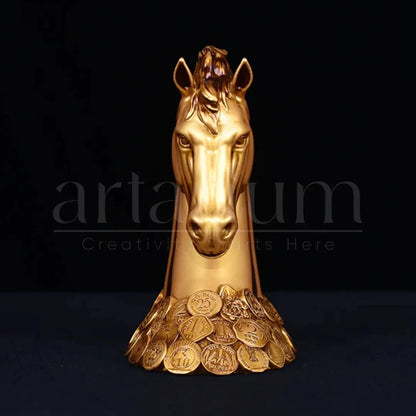 New Coin Horse Head Car Dashboard theartarium
