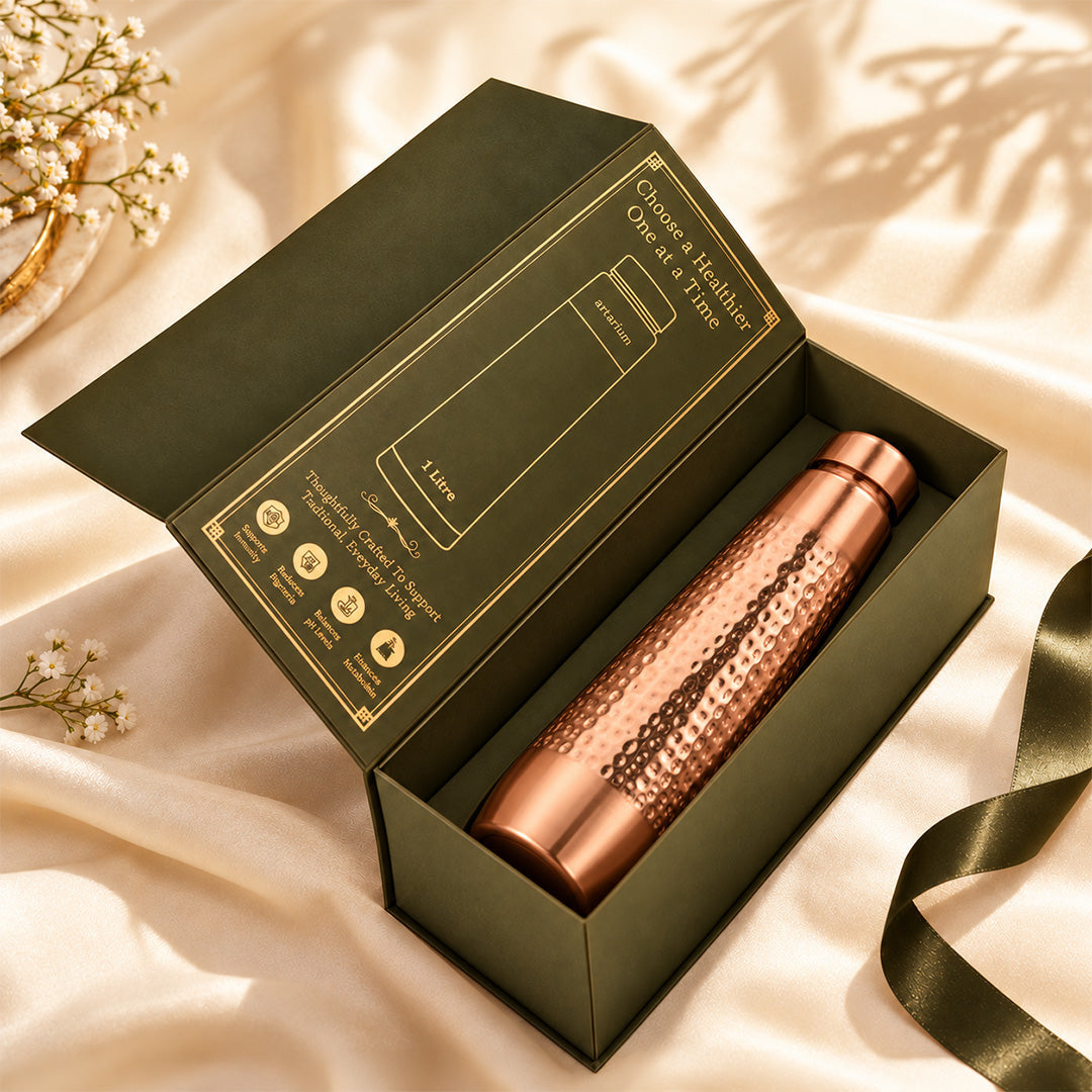 AyurVian Wellness Copper Bottle with Premium Packaging 