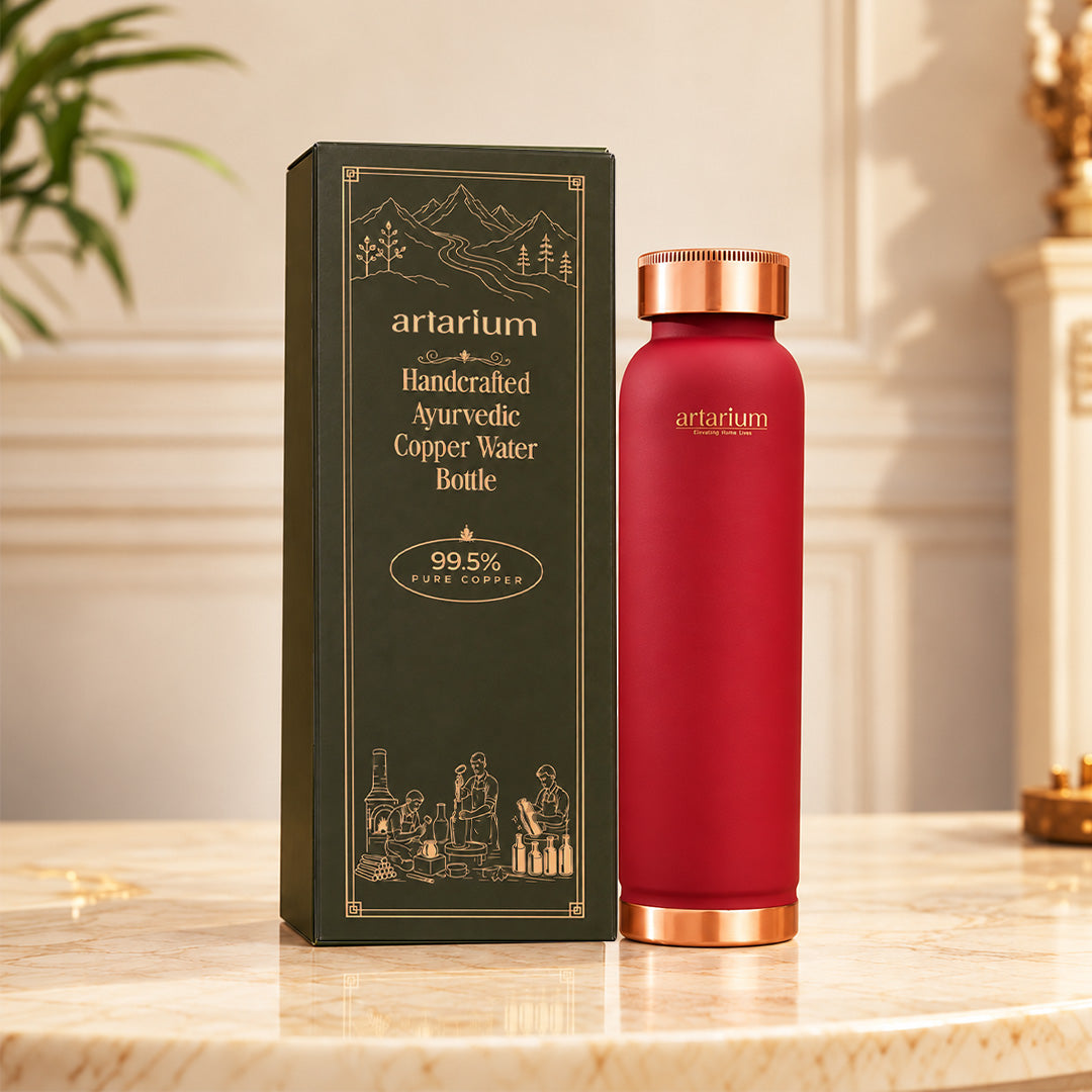 Copper Bottle 1-liter with Premium Packaging 
