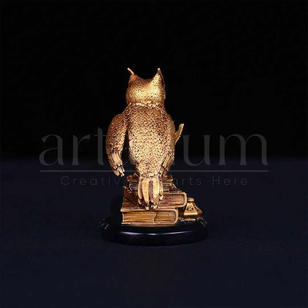 Antique Owl of Wisdom Car Dashboard theartarium