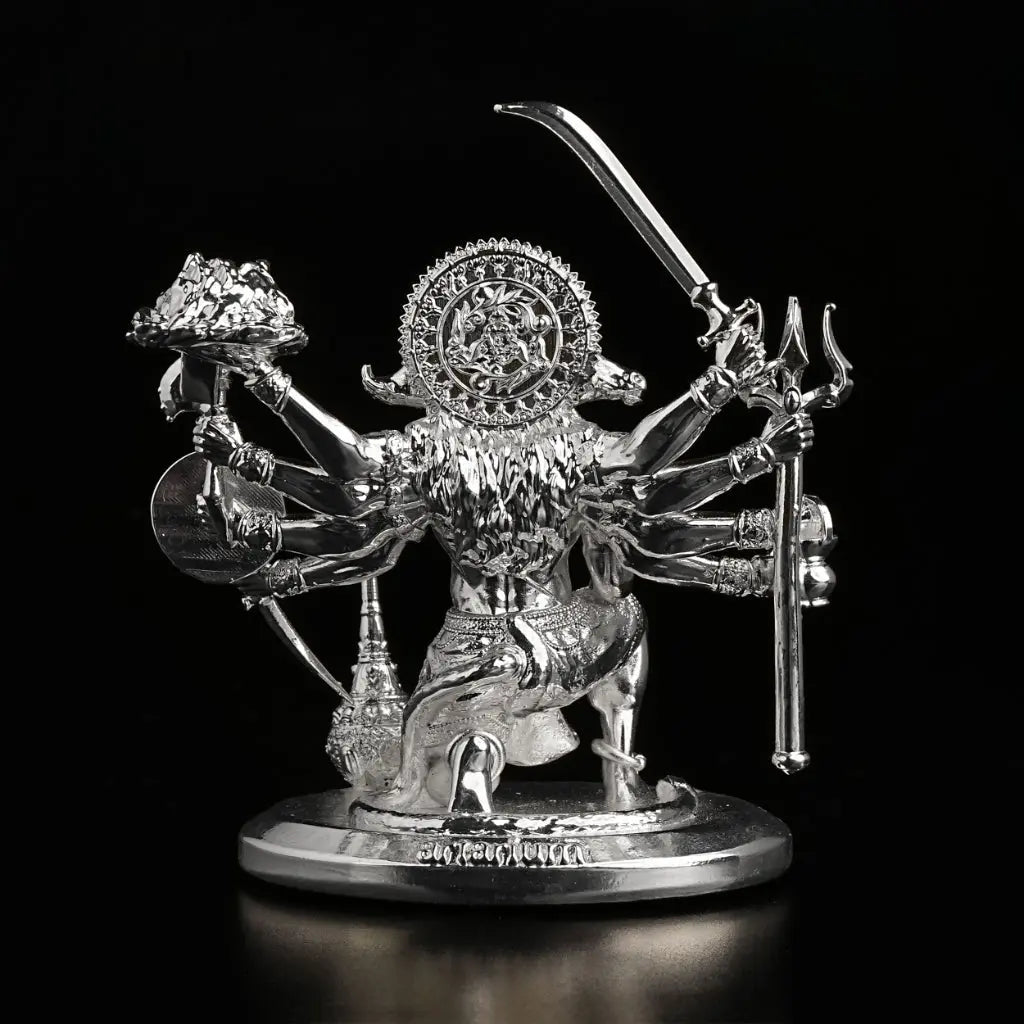 Sitting Panchmukhi Hanuman Silver Plated