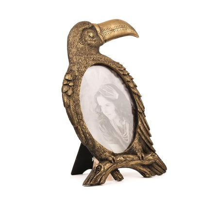 Golden Toucan - Antique Bird Frame
