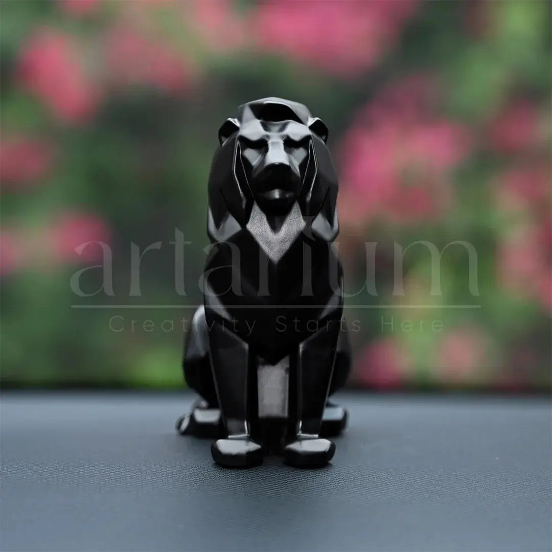 Geometric Lion Car Dashboard theartarium