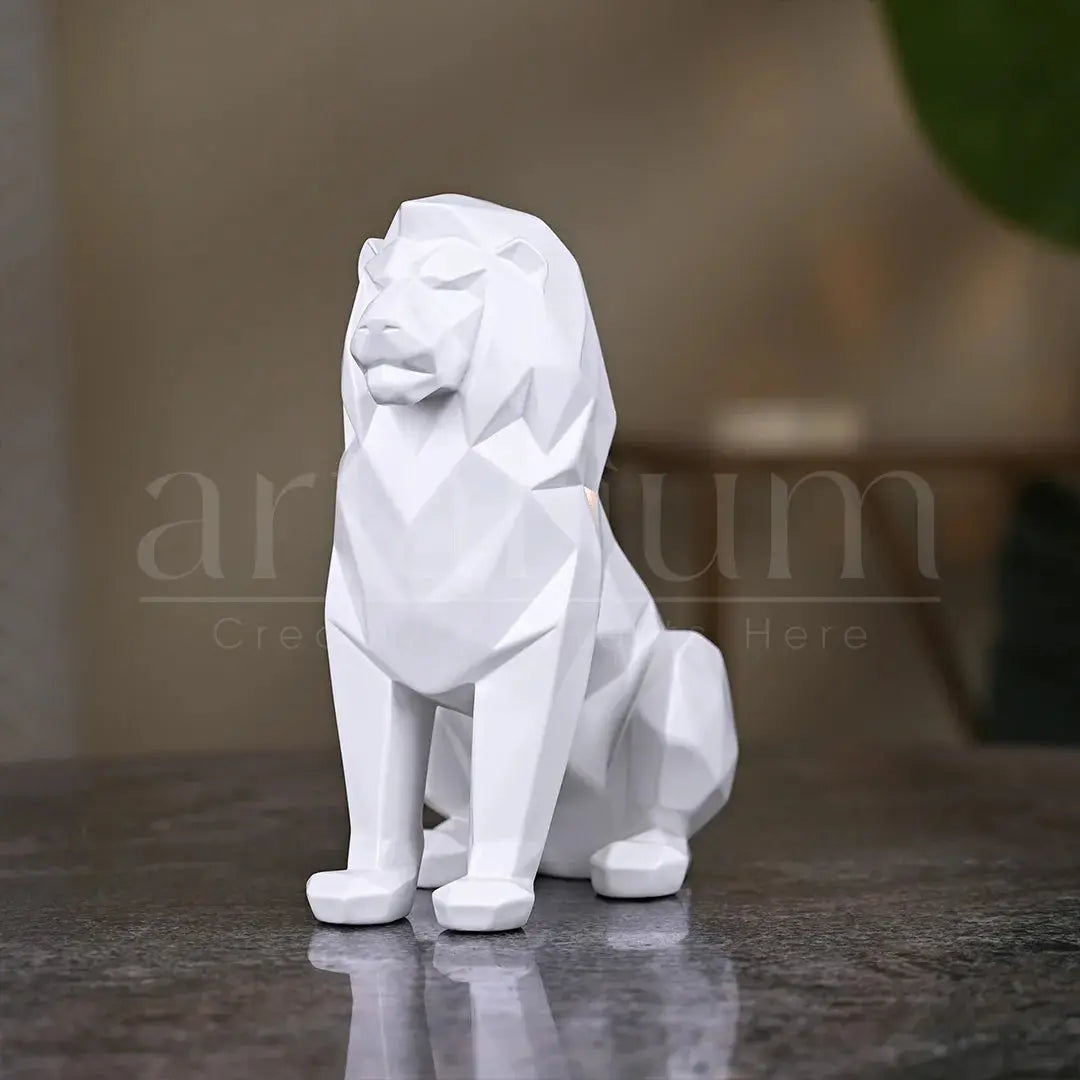 Geometric Lion Car Dashboard theartarium