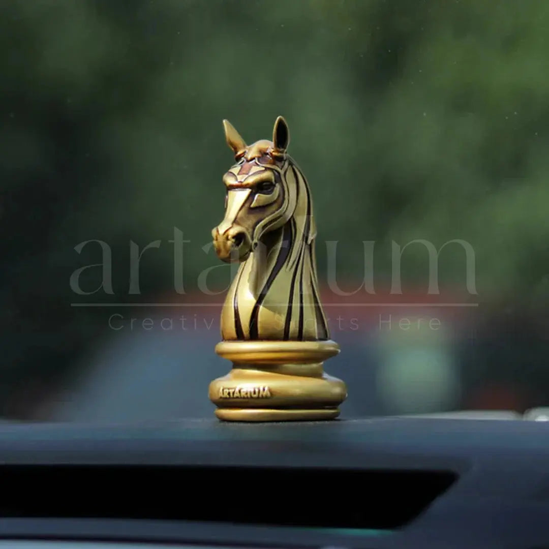 Knight Horse Chess Piece Car Dashboard theartarium