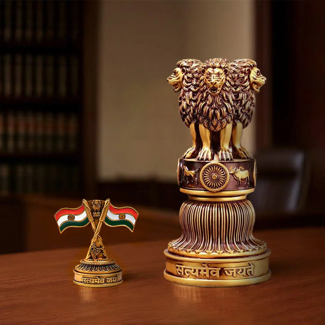 Ashok Stambh and Indian National Flag Combo Artarium