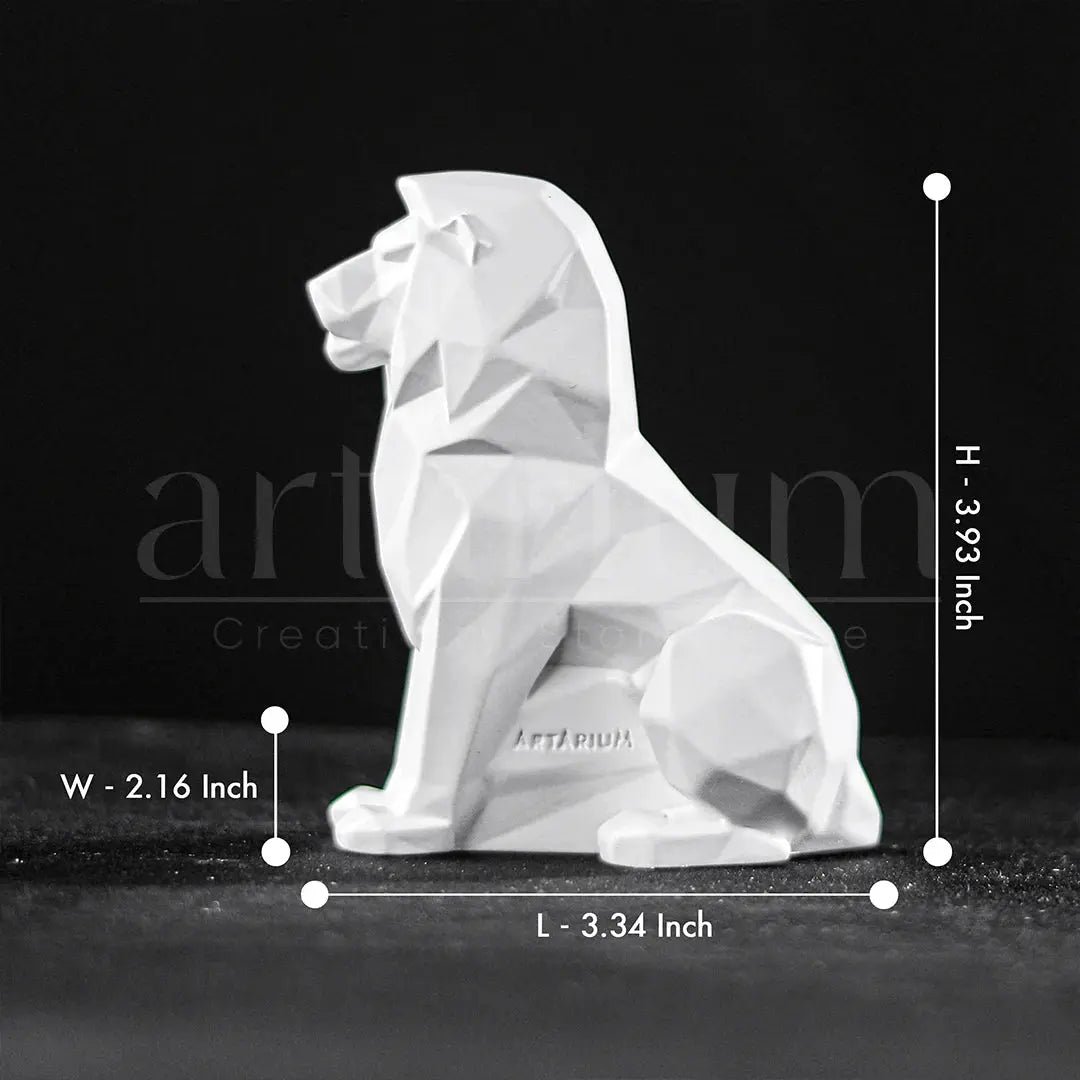 Geometric Lion Car Dashboard theartarium