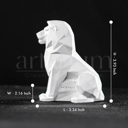 Geometric Lion Car Dashboard theartarium