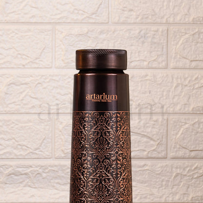 Antique Etching Copper Bottle theartarium