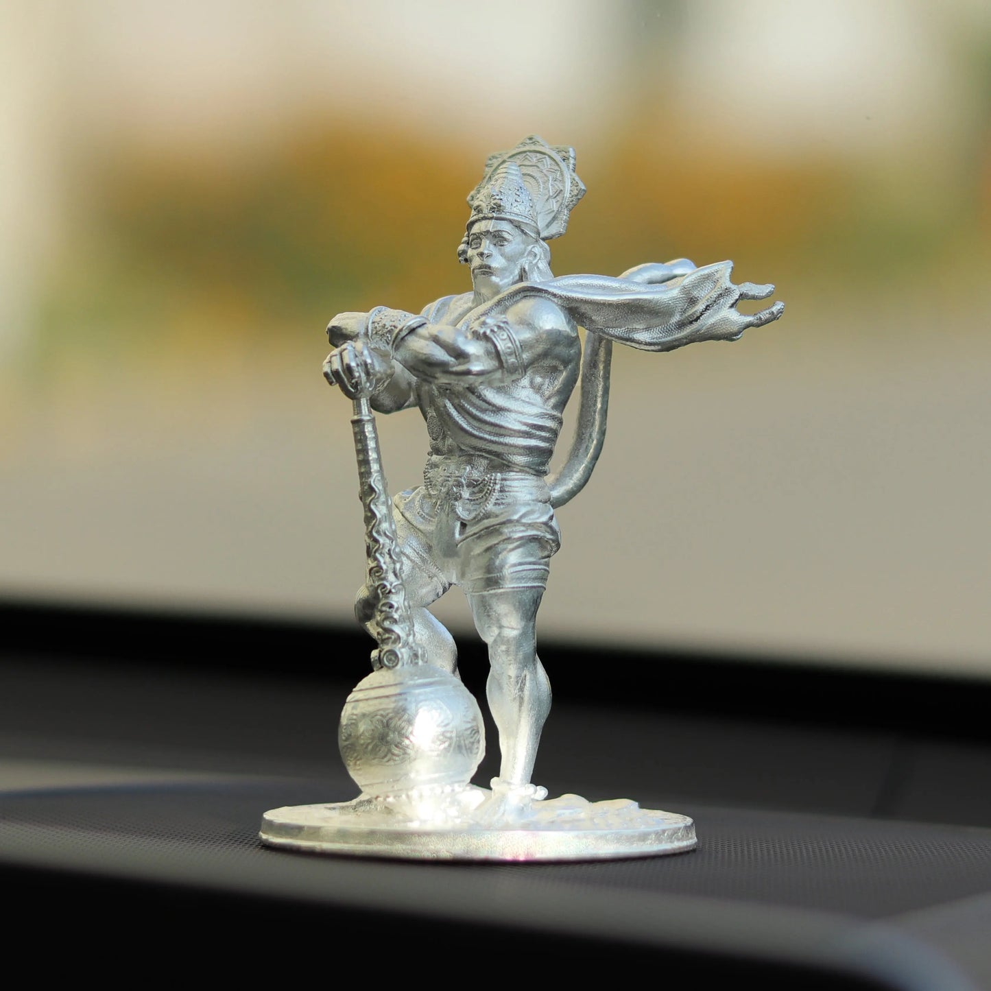 25gms  Pure Silver Bahubali Hanuman Car Dashboard theartarium