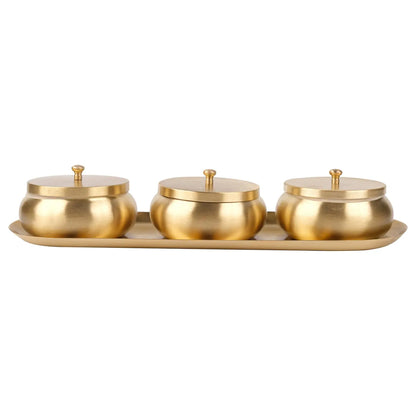 Brass Nut Bowl Gift Set