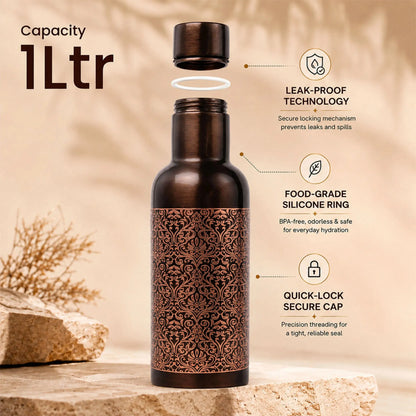 Classic Etch Copper Bottle