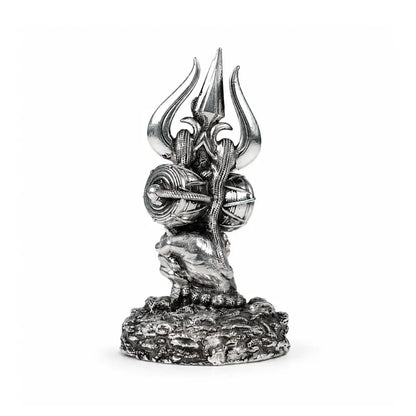 Shiv Trishul Idol Pure Silver
