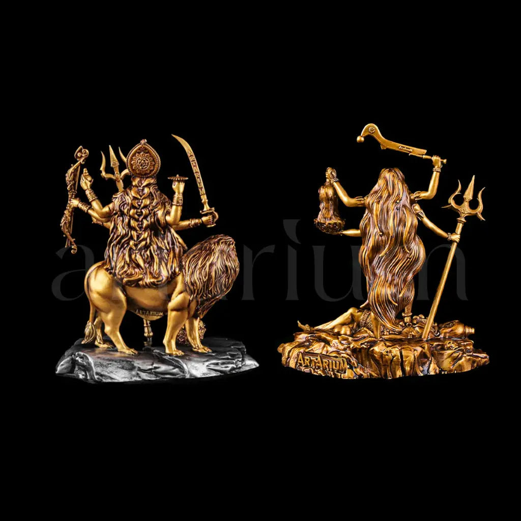 Goddess Durga & Kali Mata Idols Set