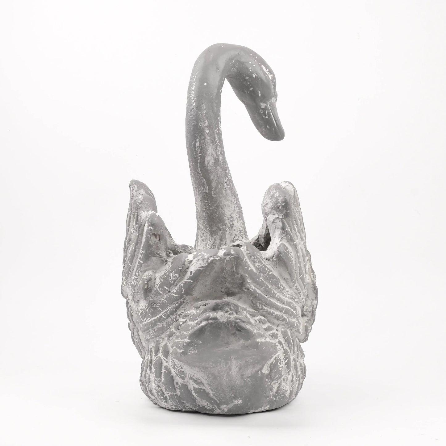 Enchanting Grace - Cement Swan Planter