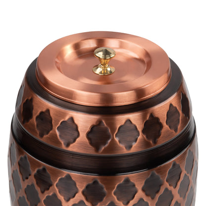 Antique Copper Matka Water Dispenser