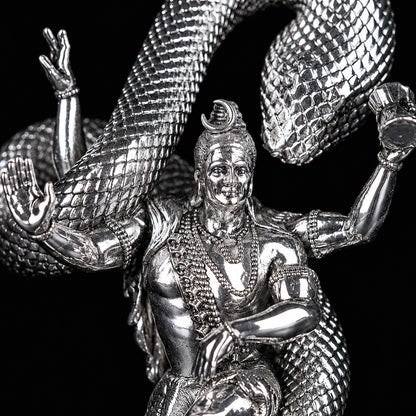 Mystical Shiva Silver Plated Idol 
