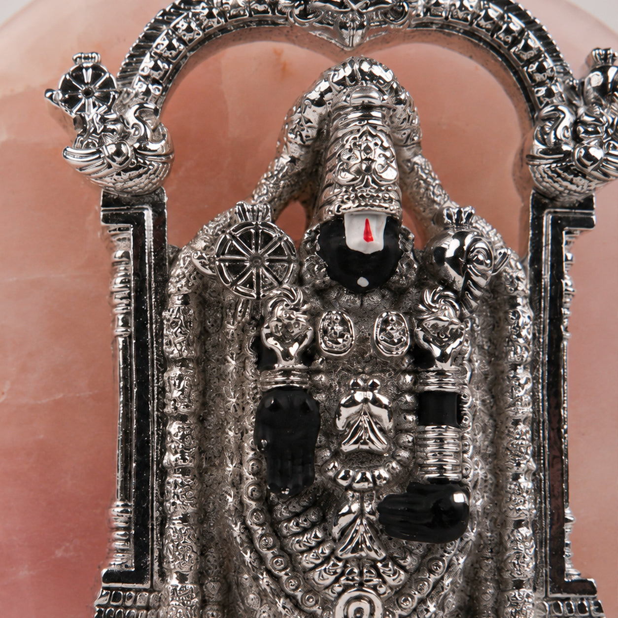 Tirupati Balaji Silver-Plated Idol Artarium