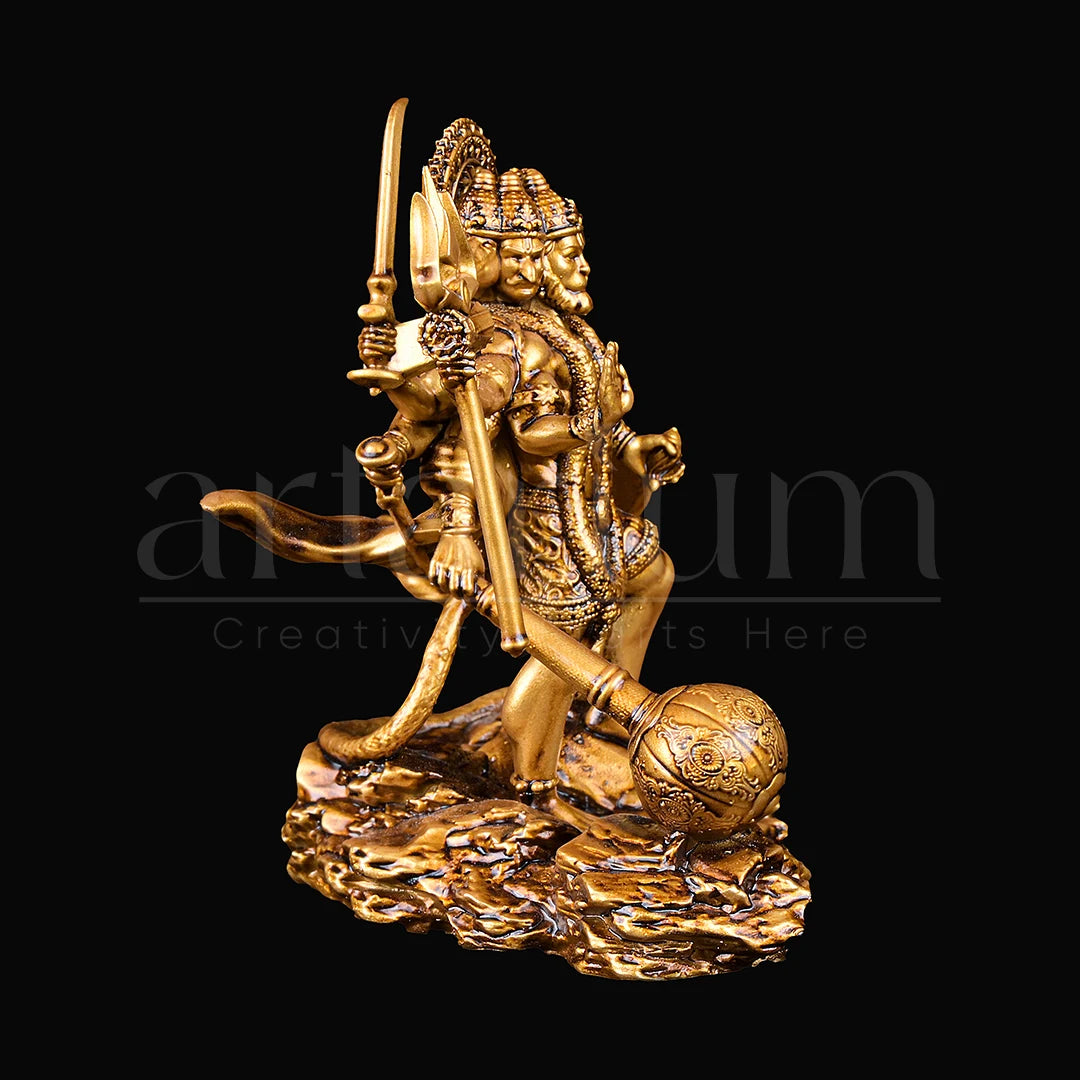 Standing Panchmukhi Hanuman  idol for car