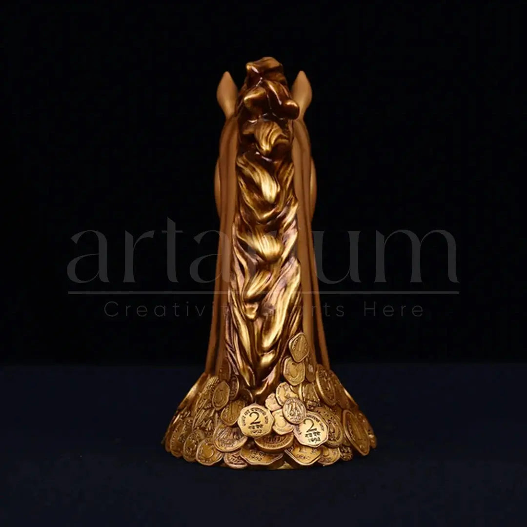 New Coin Horse Head Car Dashboard theartarium