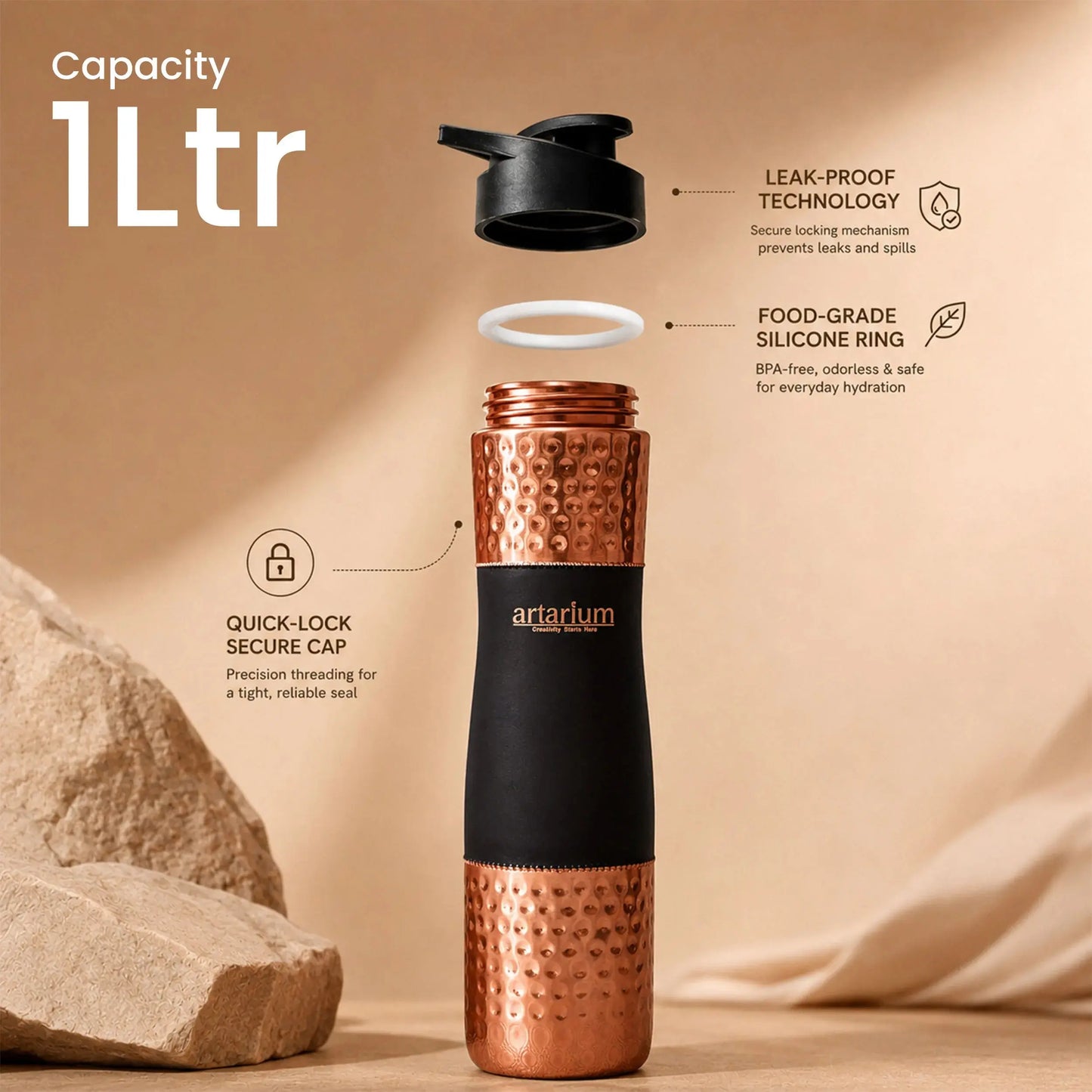 Copper Sipper Bottle