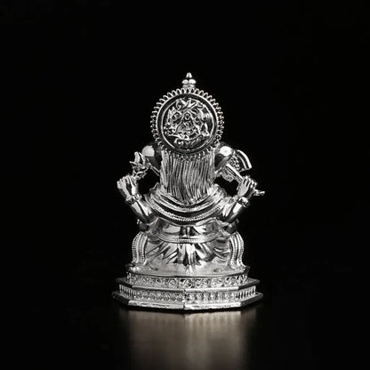 Divine Ganesha Silver Plated Idol
