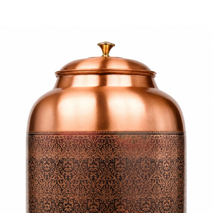 Etched Matka Copper Dispenser