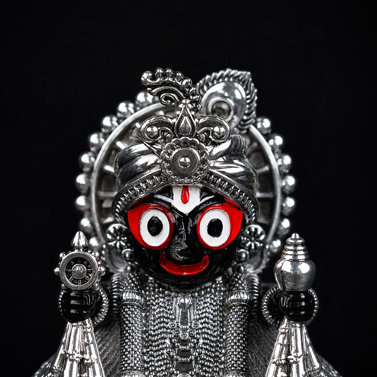 Jagannath Ji Idol Silver Plated 