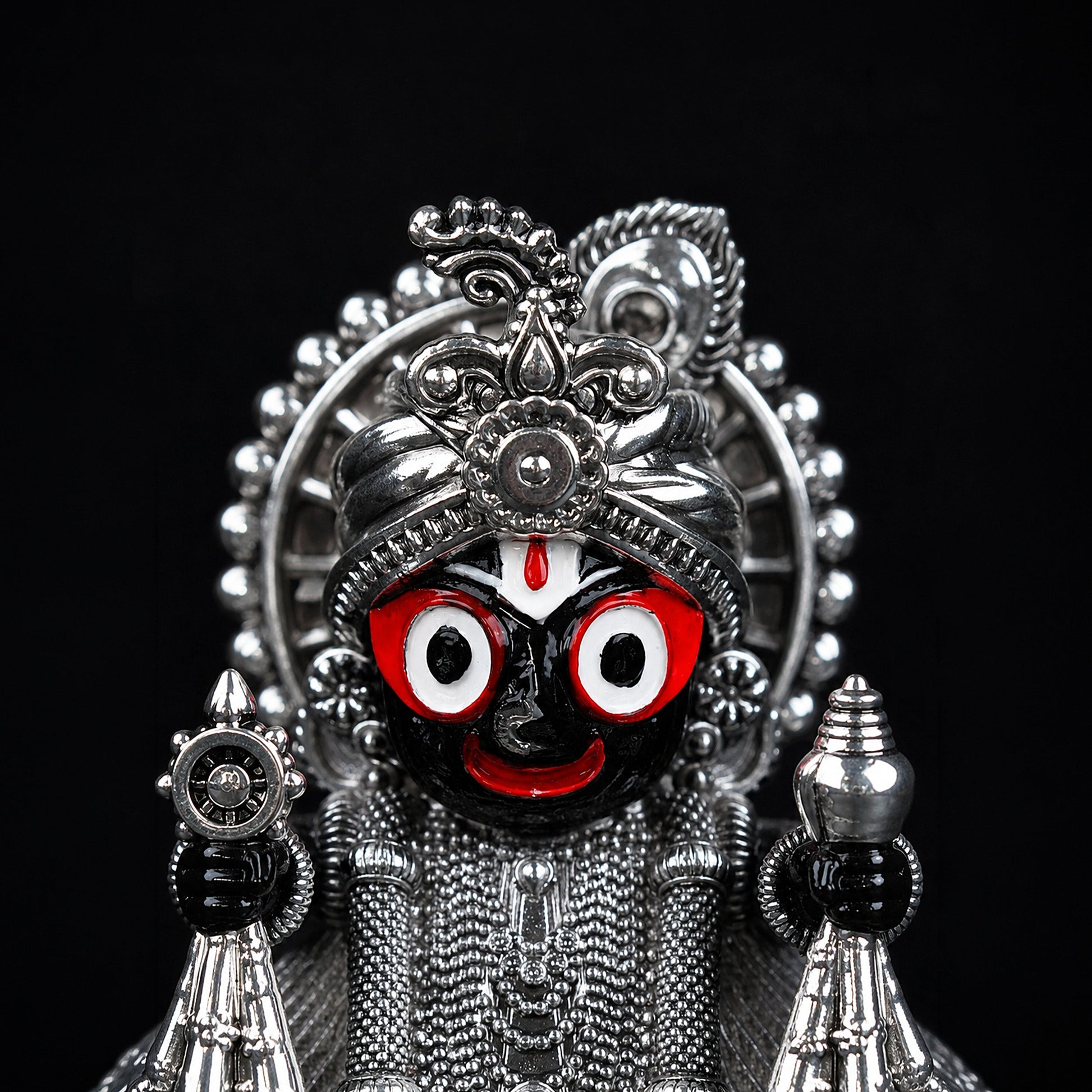 Jagannath Ji Idol Silver Plated 