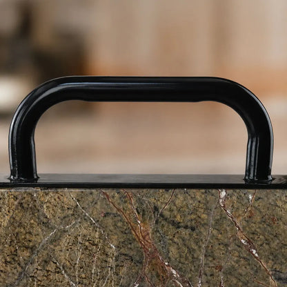 Tote Style Marble Desk Clock 