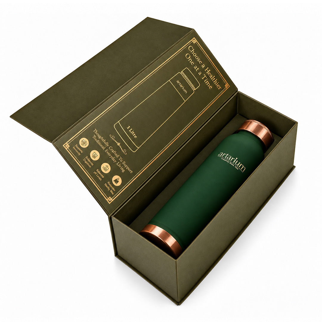 Copper Bottle 1-liter with Premium Packaging 