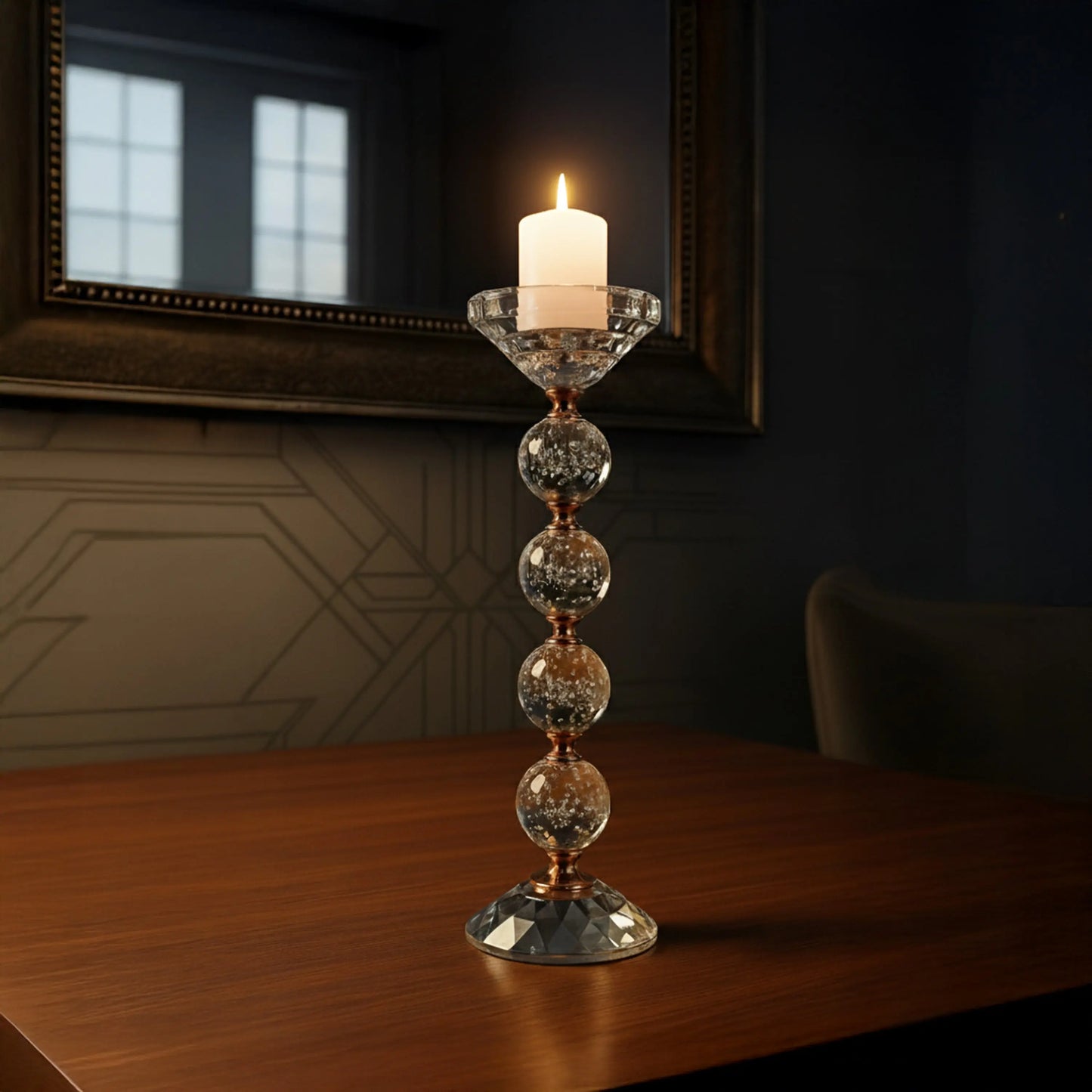 Crystal Orbs - Candle Holder