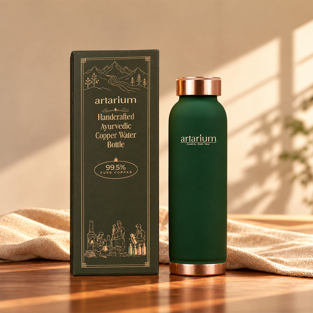 Copper Bottle 1-liter with Premium Packaging 