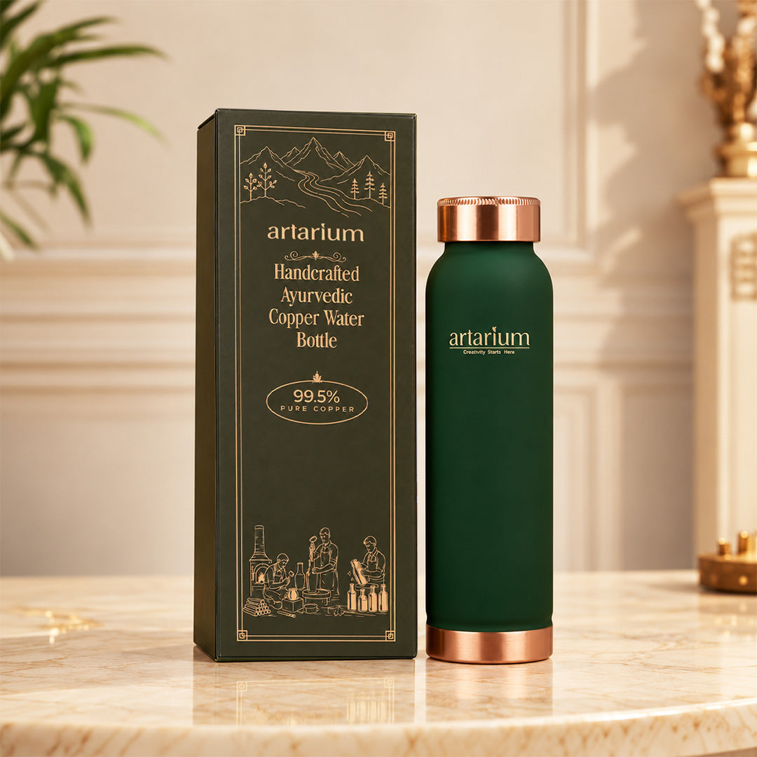 Copper Bottle 1-liter with Premium Packaging 
