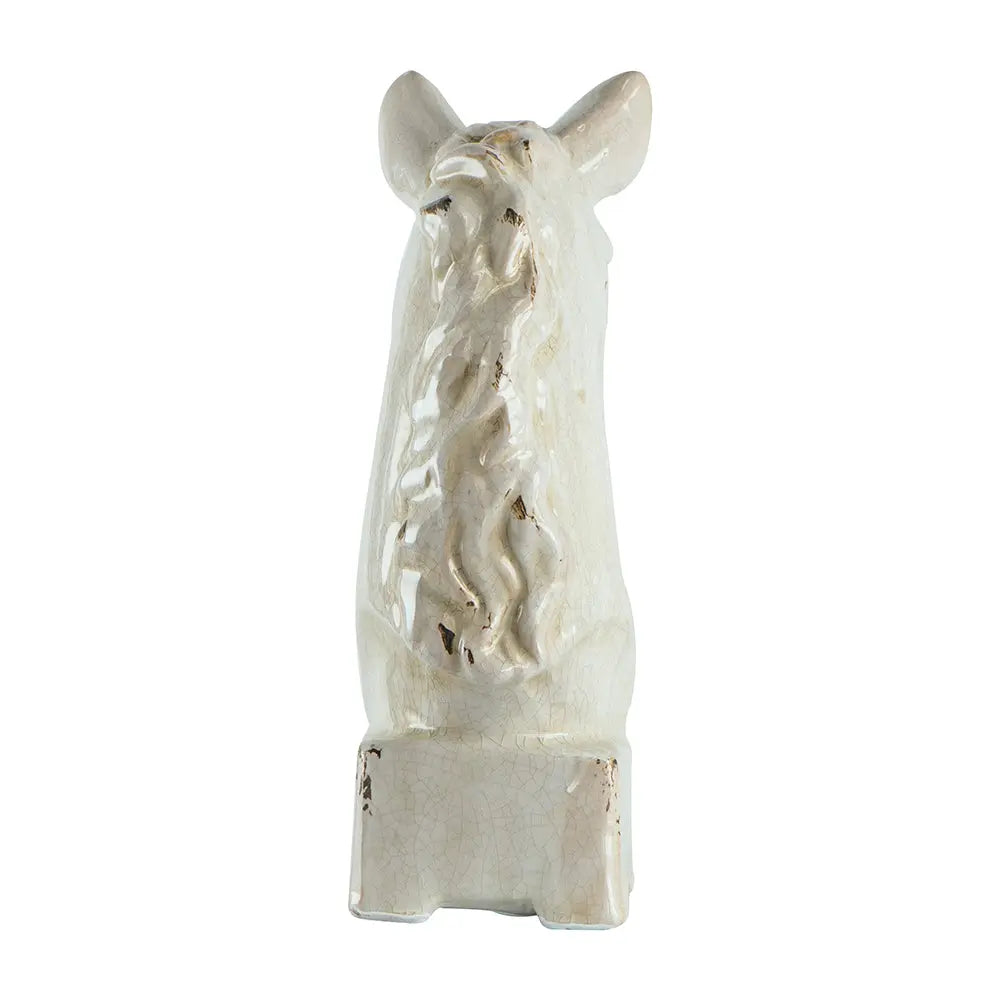 White Knight - Ceramic Horse Statue