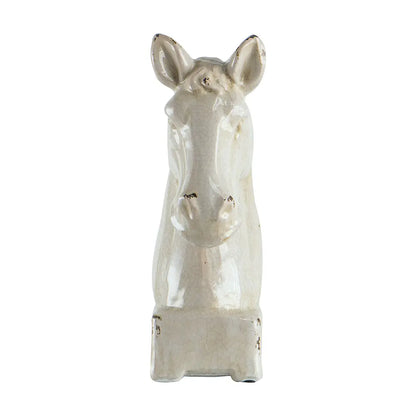 White Knight - Ceramic Horse Statue