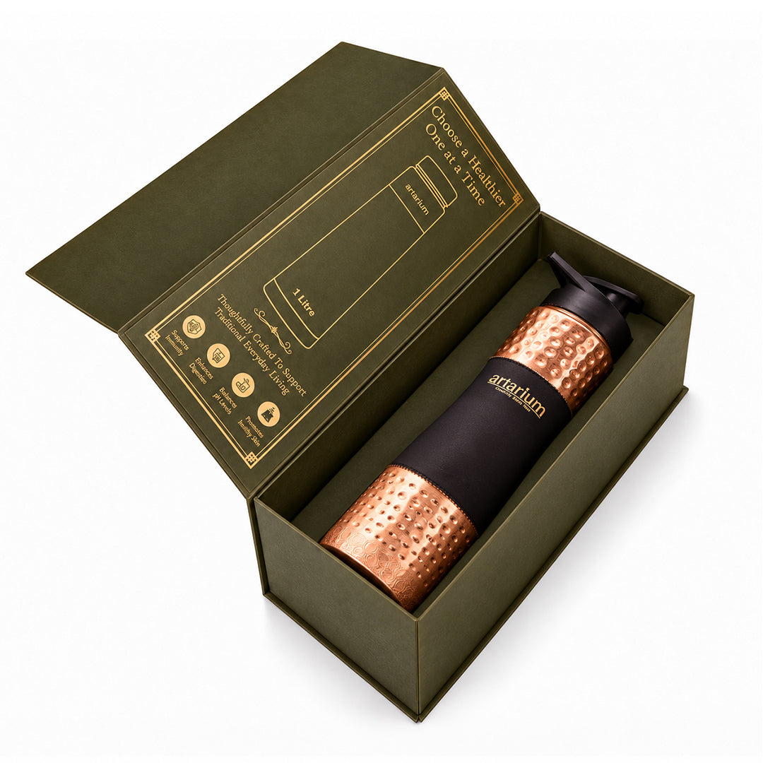 Copper Sipper Bottle with premium packaging 