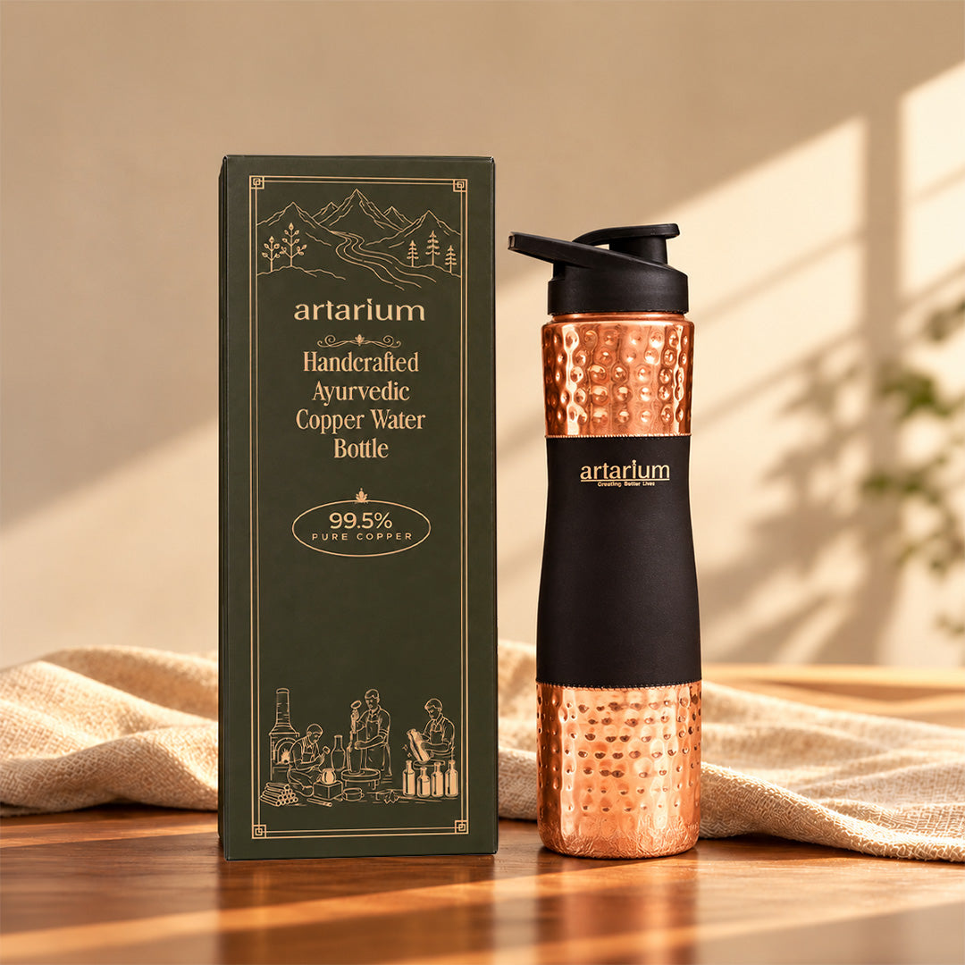 Copper Sipper Bottle with premium packaging 