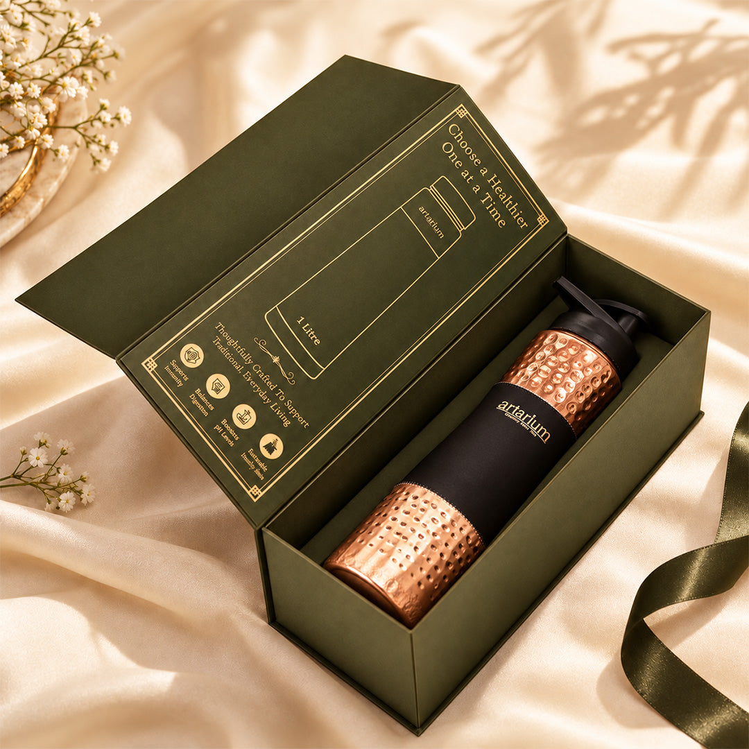 Copper Sipper Bottle with premium packaging 