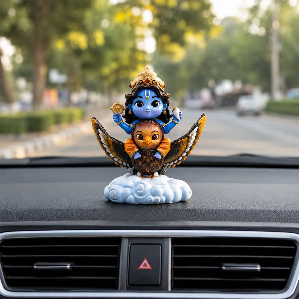 Bal Vishnu Garuda Car Dashboard