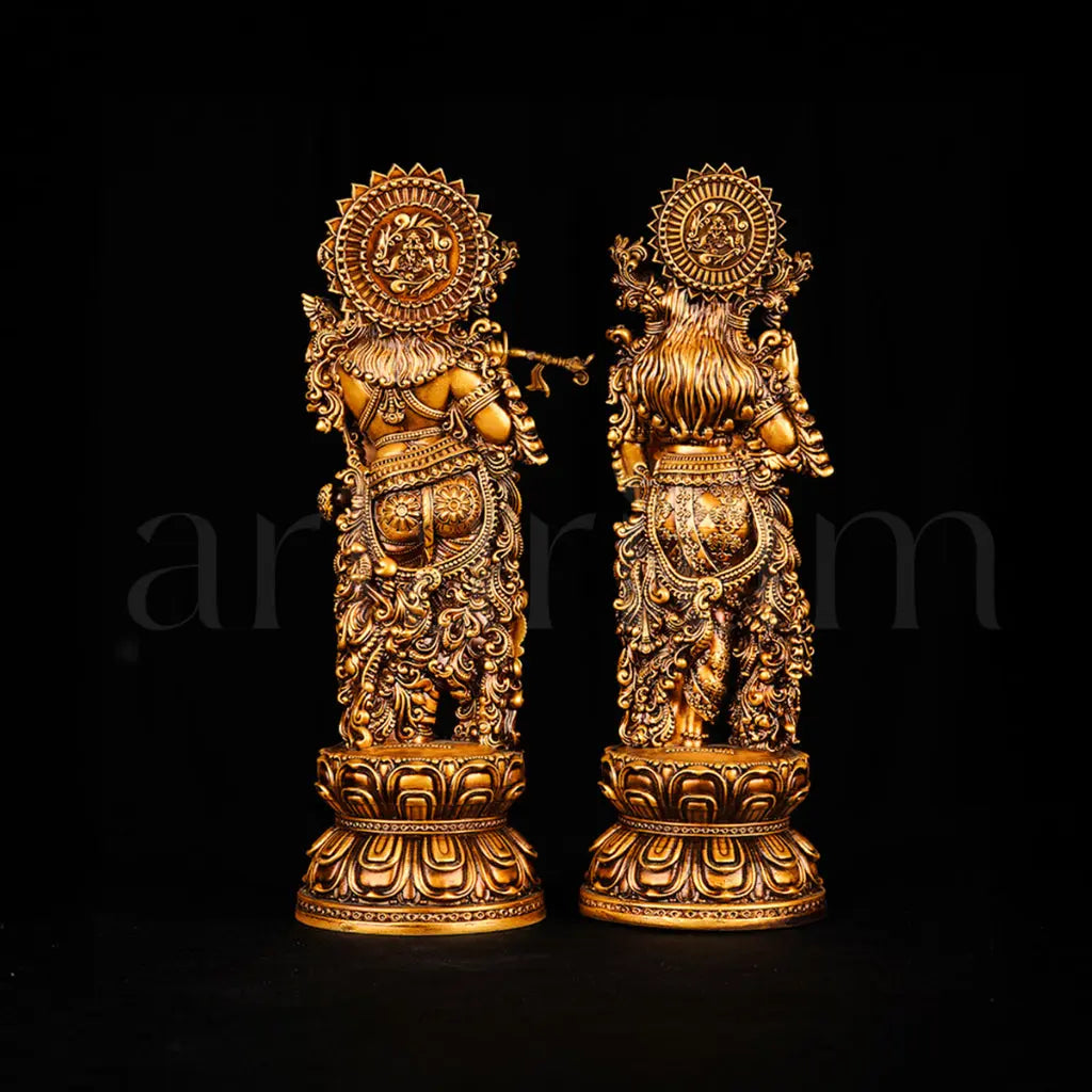 Radha Krishna & Premanand Ji Maharaj Idols Set