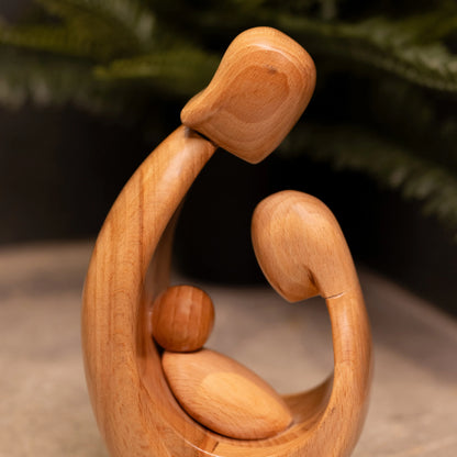 Wooden Family Figurine The Artarium