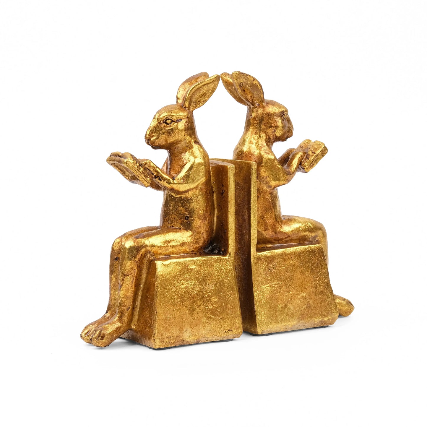 Twin Scholars Antique Bunny Bookends