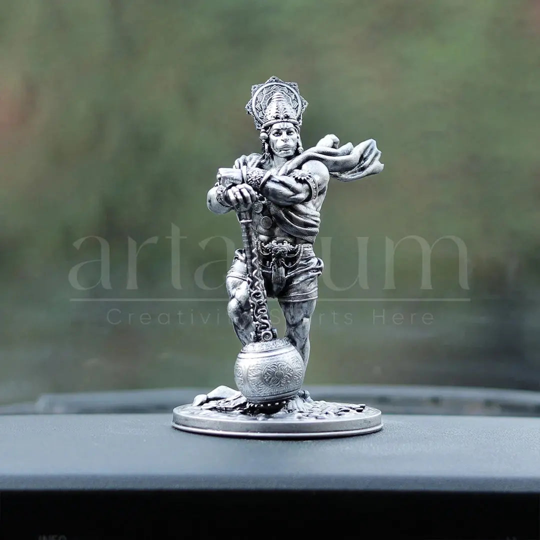 Bahubali Hanuman Idol for Car Dashboard theartarium