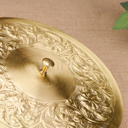 Wooden Roti Box with Brass Lid & Tongs theartarium