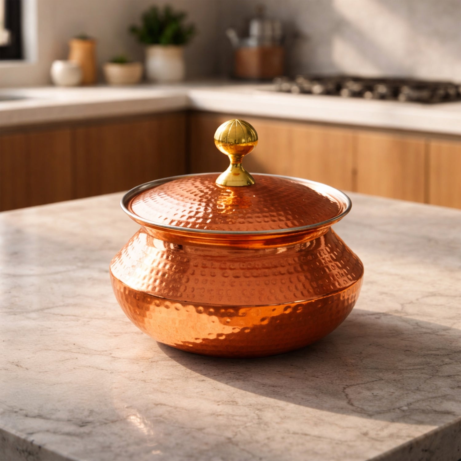 Copper Degchi with Lid