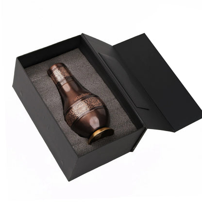 Antique Etching Pear Copper Jar with Gift Box