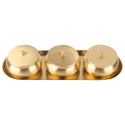 Brass Nut Bowl Gift Set